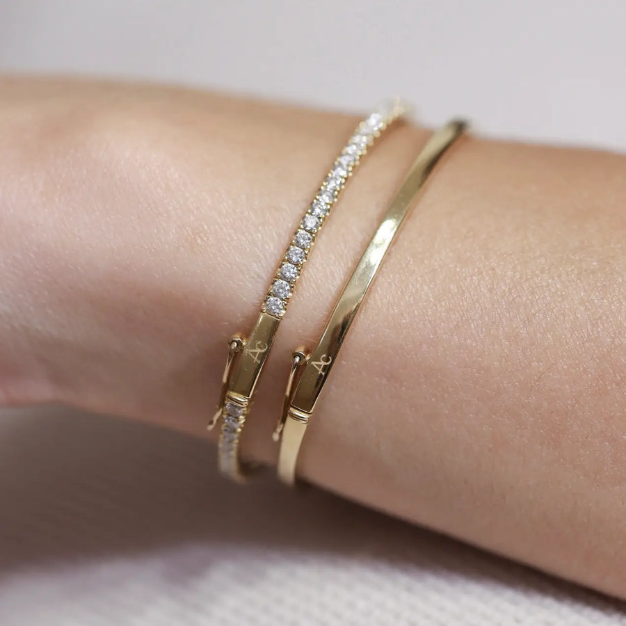 Mini Bangle white diamonds