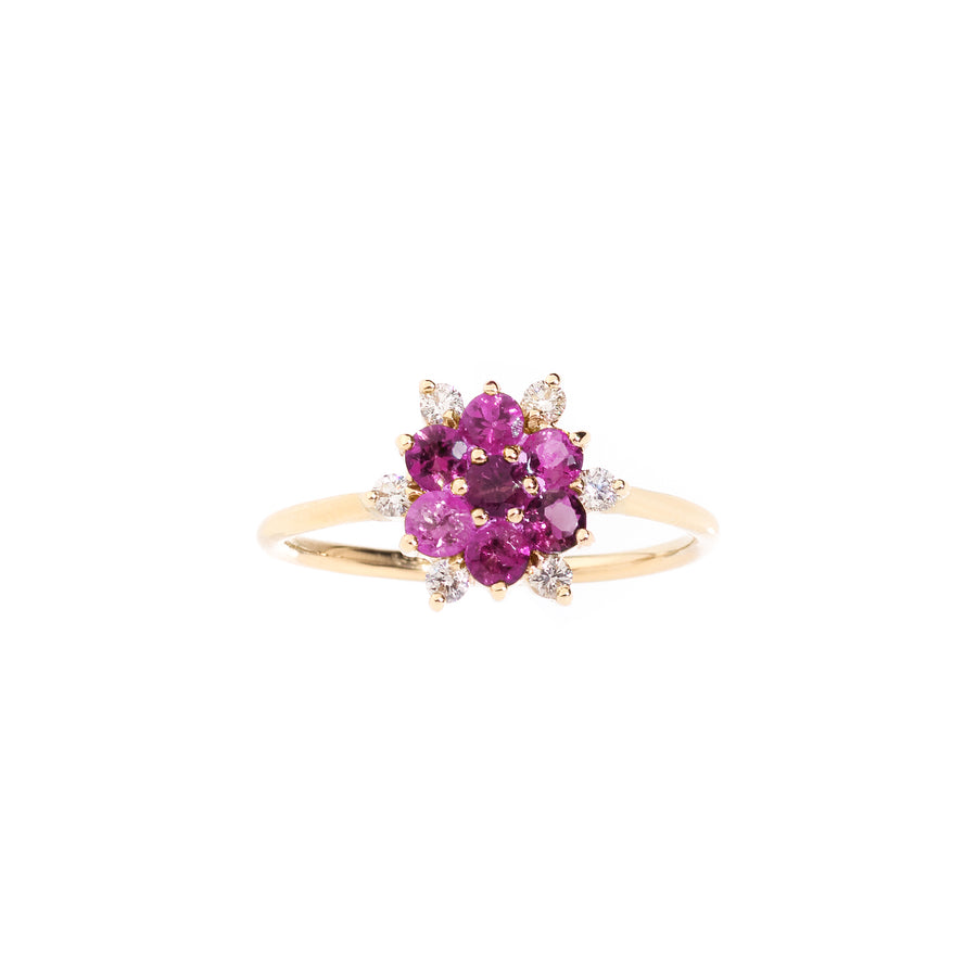 Breeze Stem Ring rodolite